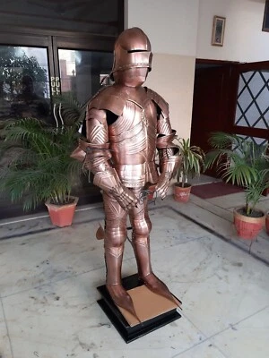 Gothic Armor Suit mit Holzsockel Battle Warrior Full Body Armor Kostüm - Bild 1 von 4