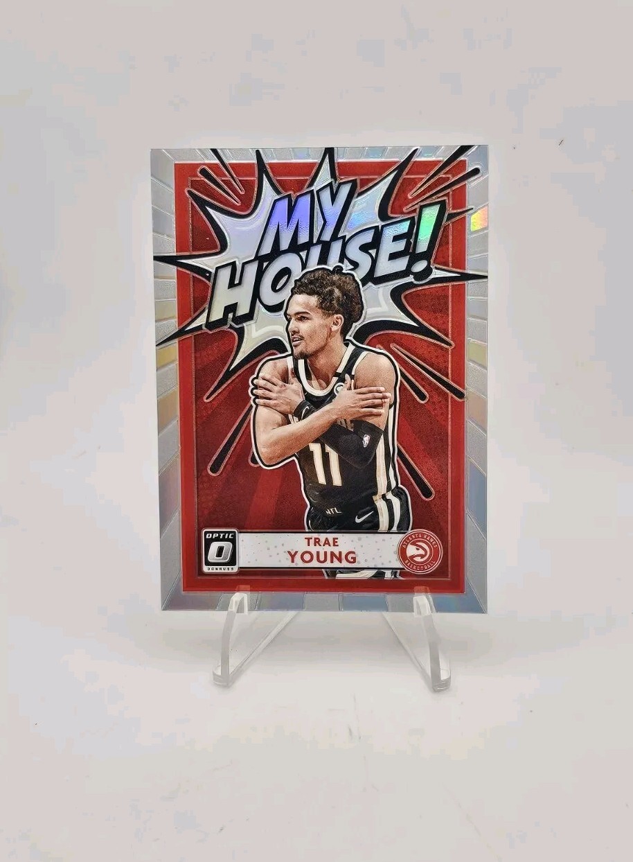 2020-2021 Donruss Optic Trae Young My House Silver Holo Prizm
