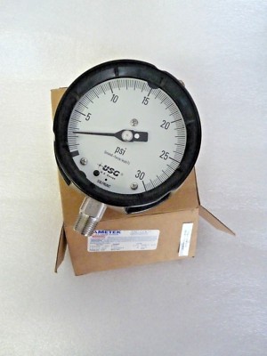 AMETEK 1X626 150984 4-1/2'' GAUGE 30 PSI 1/2'' ANPT ARC-LOC MOVEMENTS NEW