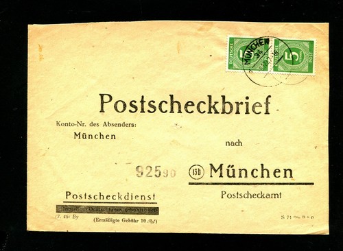 Tutti. Bes 1947, Postcheck Letter Satisfare, N.915 (#5731)