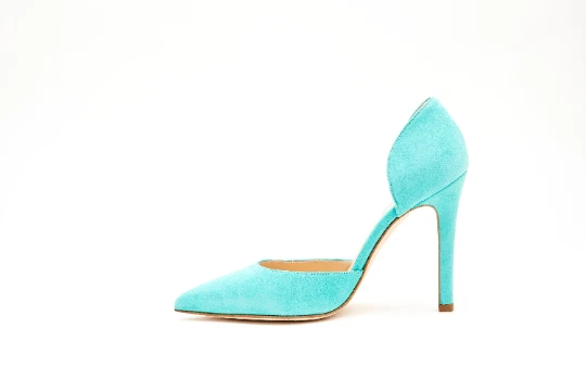 Virago Aqua Green Italian d’Orsay Stiletto Pumps – Made in Italy - Image 2 of 4