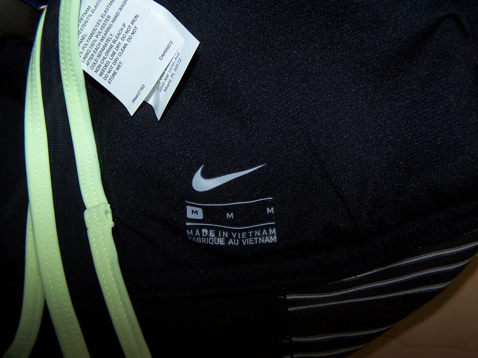 NIKE Racerback Tankini, Black Gray White & Pale Mint Green, Lined Cups Size M - Image 3 of 3