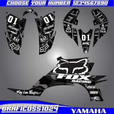 Yamaha YFZ 450 Grafik Kit 2003 2004 2005 2006 2007 2008 Decals Aufkleber Atv - Bild 1 von 4