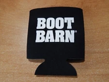 BOOT BARN INSULATED DRINK CAN BOTTLE BEER KOOZIE BLACK WHITE