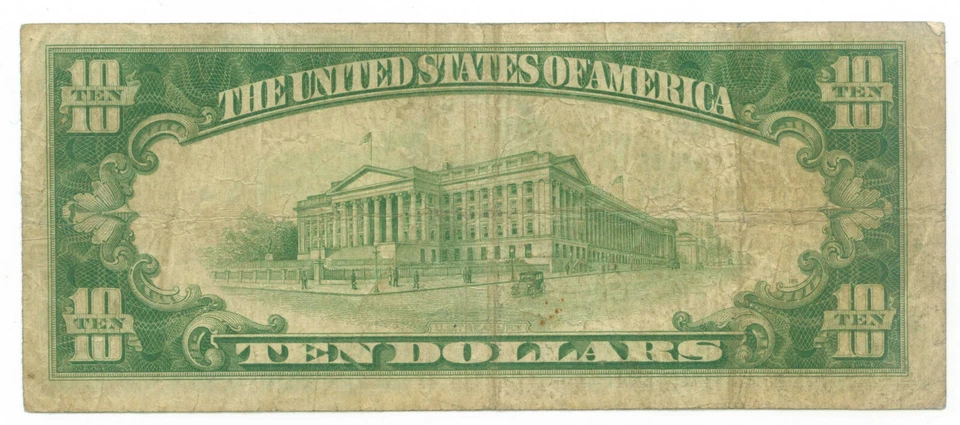 1929 $10 bill  (4318 T1) World paper money national currency OHIO banknote  - Image 3 of 3
