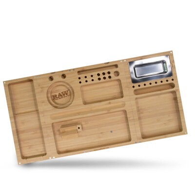 RAW Triple Flip Bamboo Rolling Tray
