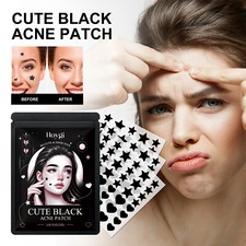 Cute Black Acne Cover Patch Reduces Spots Heart And Star
