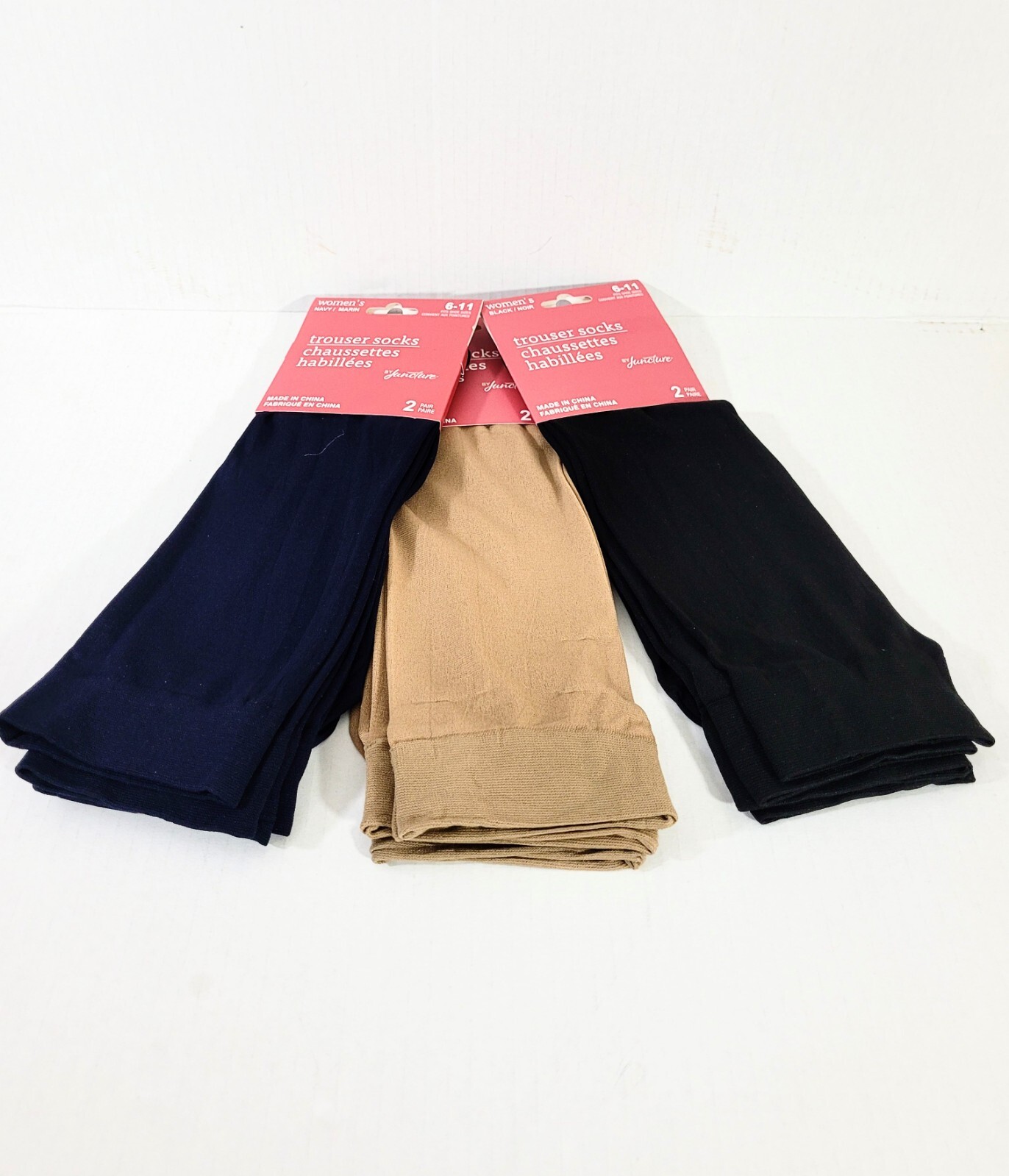 Juncture Women's Trouser Socks 3 Color Options 2 Pair Shoe Sizes 611 New! eBay