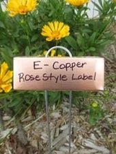 25 Copper Rose Style Plant Labels, garden markers, plant markers, garden labels