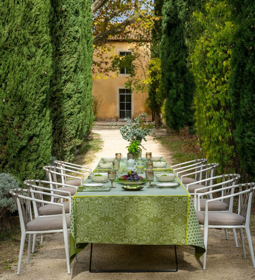 Nappe enduite Voyage Iconique Figuier 175x250 cm pour grande table