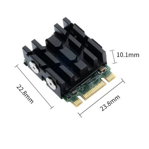 M.2 Solid Disk Drive Radiator M.2 NVME 2230 SSD Heatsink with Thermal Pads - Photo 3/3