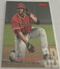 2018 Stadium Club Baseball Zack Cozart Los Angeles Angels Red Parallel #203