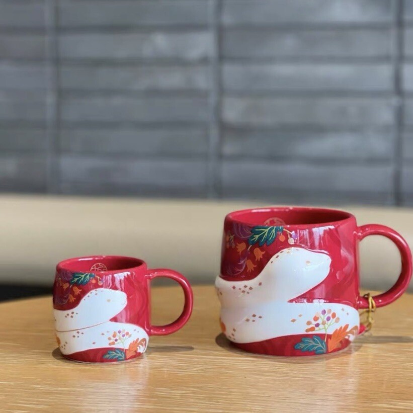 Starbucks 2025 China Year of Snake 12oz and 3oz Mug Set | eBay