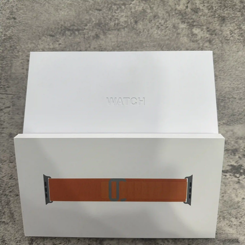 Apple Watch Ultra 49mm Titanium Case with Orange Ocean Band, One Size GPS NEW - 第 5/5 張圖片
