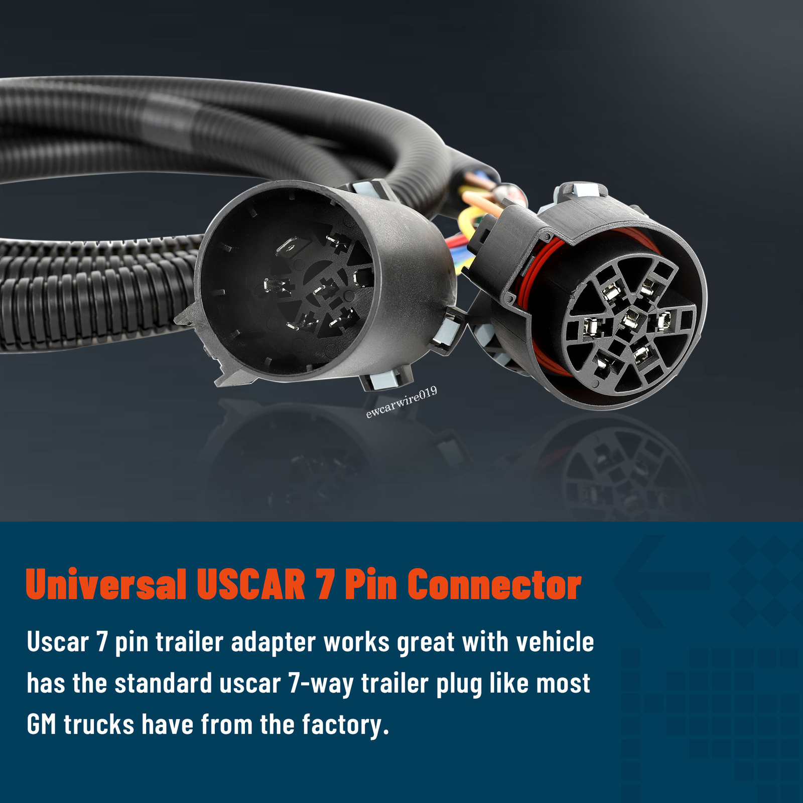 RV 7 Way Trailer Wiring Extension for 5thWheel and Gooseneck Trailers