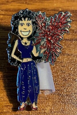 Destination Imagination Purple Gliter Fairy Pin Used Free Shipping