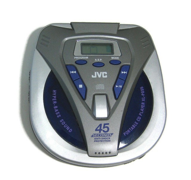 JVC Portable CD Player XLPG55 (Headphone Jack, Line Out) Tested Works
