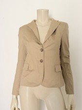 D&G Dolce & Gabbana Vintage Beige Fitted Blazer Tortoiseshell Buttons IT 40 XS