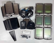 Lot of 6 Palm V and Vx PDAs with Accessories - UNTESTED