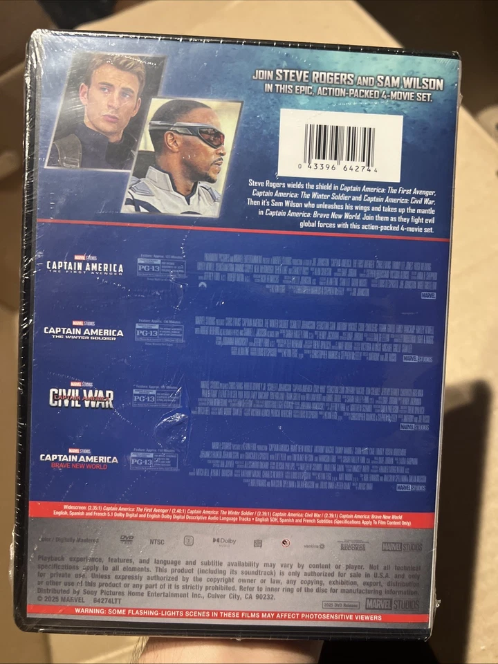 Captain America 4-Movie Collection (DVD) - Image 2 of 2