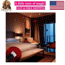 USB Night Light, Star Projector Night Light, Adjustable Romantic red Interior...
