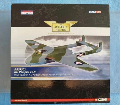 CORGI® The Aviation Archive AA37302 DH Vampire FB.9 Ltd. Edt. ©2007 - Photo 1/4
