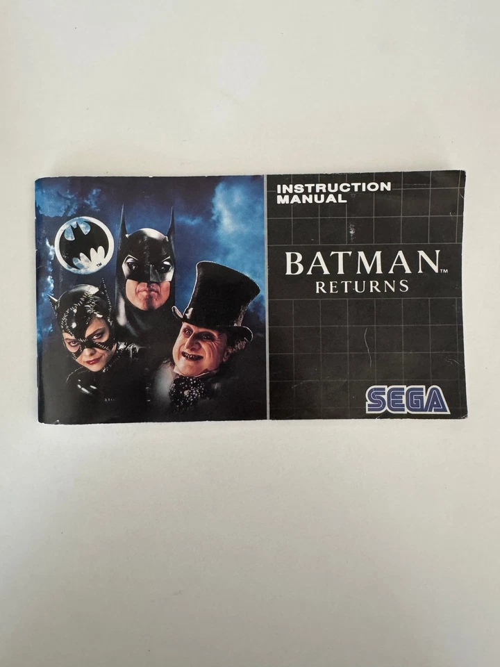 Batman Returns Sega Genesis 1992 CIB Complete in Box NEAR MINT! - Image 2 of 4