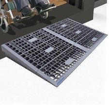 Ruedamann 3" Rise Modular Threshold Ramps for Doorways, 3000 Lbs Load Capacit...