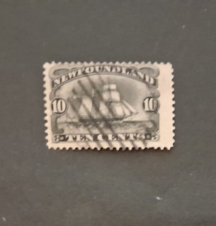 TERRANOVA 1887 10c NERO 'BRIGANTINO ATLANTICO' SG 54 VGU c£80