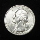 1954-S WASHINGTON QUARTER - GEM BU - 90% SILVER