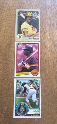1983 Topps Donruss Fleer Tony Gwynn Rookie Cards   NM Pack Fresh The Hitman