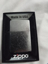 Zippo 207 Regular Street Chrome Lighter Made in USA with Box.