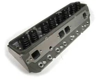 PROCOMP SBC ALUMINUM CYLINDER HEAD,ASSEMBLED,ANGLE PLUG,64/210CC,SB CHEVY