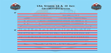 USA 250th Stripes 12  18 Inch HO 1:87 Scale