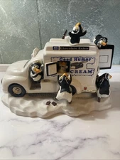 Franklin Mint Good Humor Ice Cream Truck Penguins Music Box
