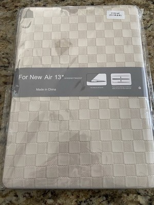 New Air 13  Tablet Cover Protector  Y1701-67 A1932 A2179 A2337 Tan Checkered
