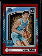 2024-25 Panini Donruss Optic Tidjane Salaun Red Prizm RC Rated Rookie #/99