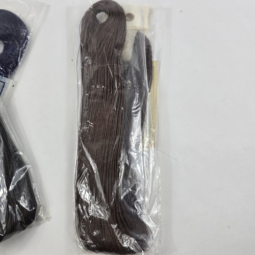 Lot 4 Vintage Utica Pure Dye Silk Waxed Skein Sewings Thread Brown Black Purple - Picture 9 of 9