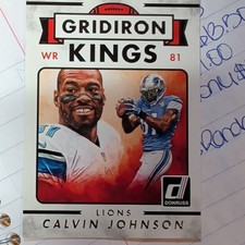 Panini 2015 Donruss Football Gridiron Kings Insert Calvin Johnson #279 Lions
