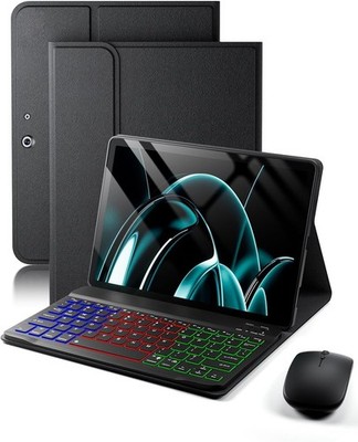 Case for Microsoft Surface Pro 11/10 13 inch 2024/2022 - Rainbow Backlit Keyboar