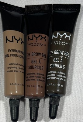 (NO BOX) NYX Eyebrow Gel, Waterproof, Long-lasting, 0.34 oz. - CHOOSE SHADE!