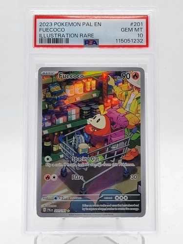 FUECOCO 2023 POKEMON PALDEA EVOLVED ILLUSTRATION RARE #201/193 PSA 10 Q3963