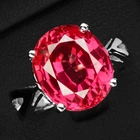 Luminous Sunset Padparadscha Sapphire 8.75Ct 925 Sterling Silver Handmade Rings