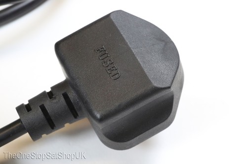 5 x 3 Pin 1.8m UK Black Mains Cable IEC-320 C13 For Televisions, Computers etc - Afbeelding 11 van 12