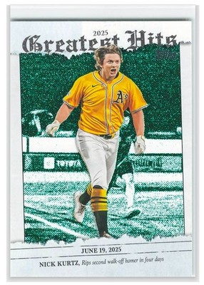 2026 Topps Series One Nick Kurtz Greatest Hits Athletics GH-23