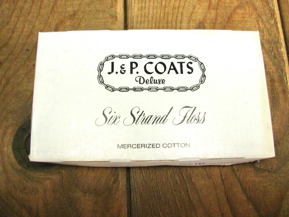 Vintage J&P Coats Embroidery Floss Color #8 Pale Blue Full 24 Skein Box - Image 2 of 4
