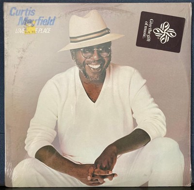 CURTIS MAYFIELD LOVE IS THE PLACE~SEALED ORIG 1981 BOARDWALK FIRST PRESS LP~SOUL