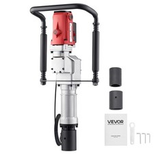VEVOR Electric T Post Driver 2200W Handheld Pounder Two Sleeves for Fence Farm