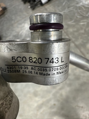 2011-2014 VW Jetta 2.0L Non Turbo Liquid Line A/C Lines 5C0820741Q Oem 🔥🚗 - Picture 2 of 3