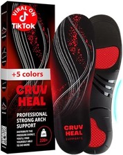 220 lbs Plantar Fasciitis High Arch Support Insoles Men Women - Orthotic Shoe I